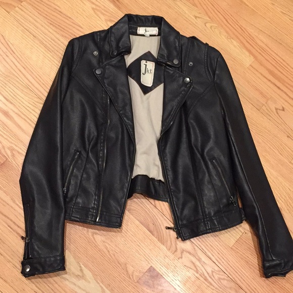 Vegan Leather Moto Jacket 